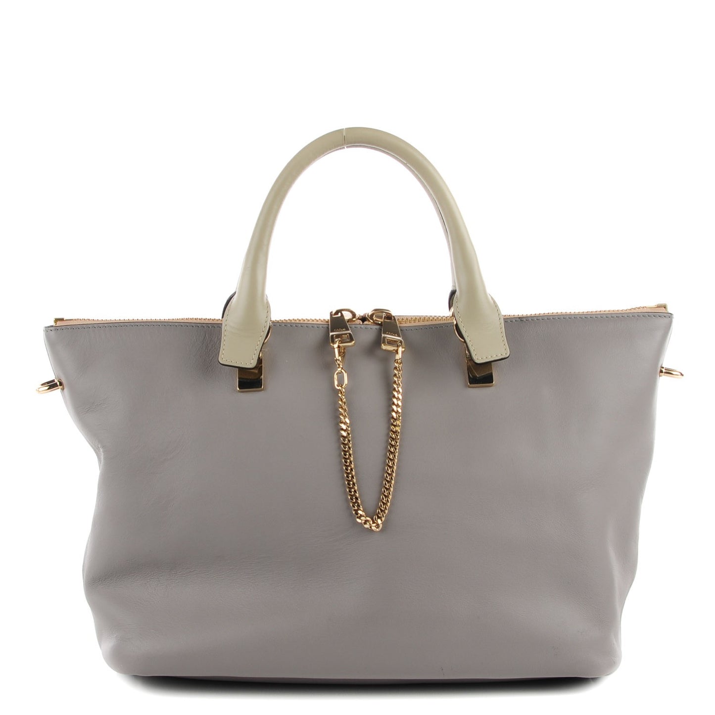 Smooth Calfskin Medium Baylee Tote Cashmere Grey