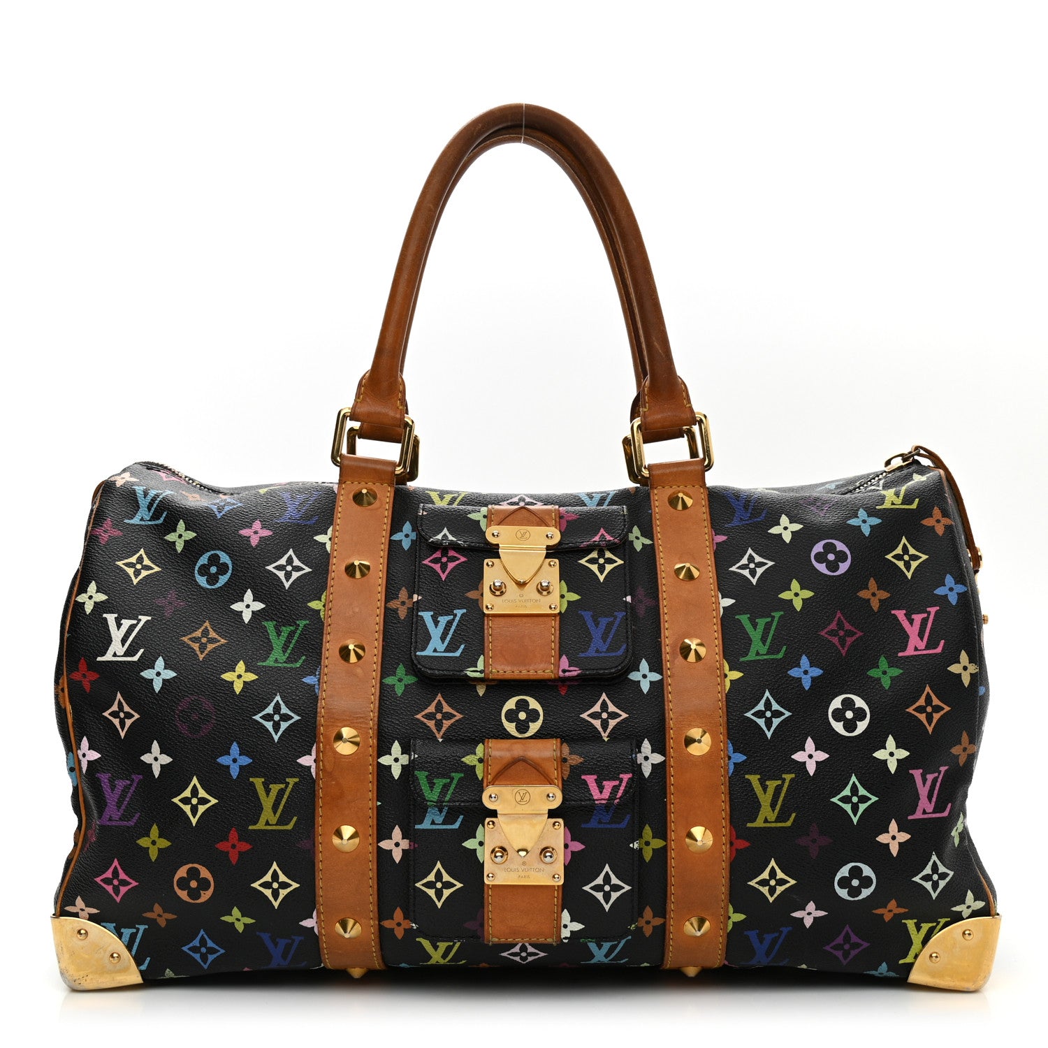 Louis Vuitton Monogram Multicolor Keepall 45 Black 1 of 44