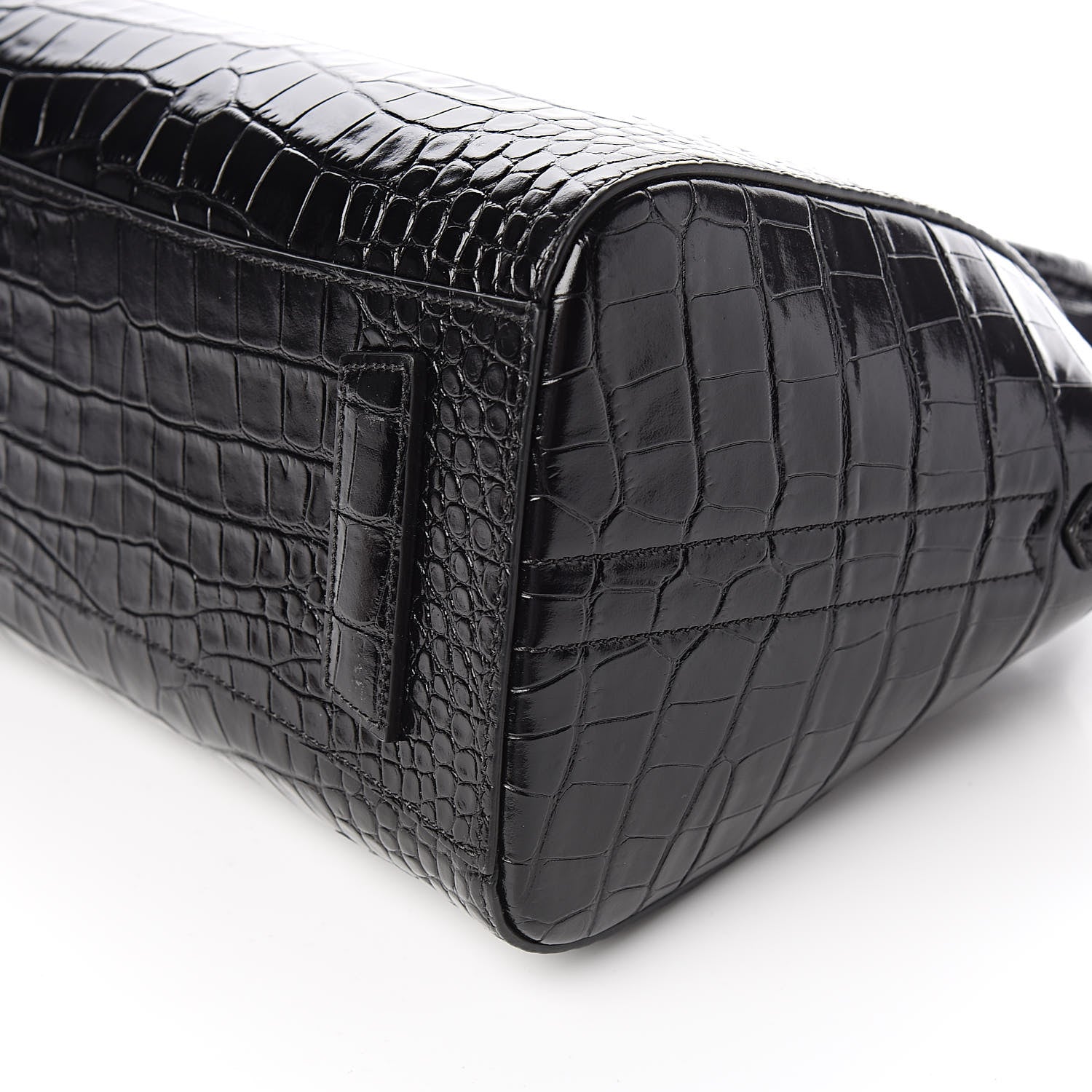 Givenchy Calfskin Crocodile Embossed Small Antigona Black 9 of 10