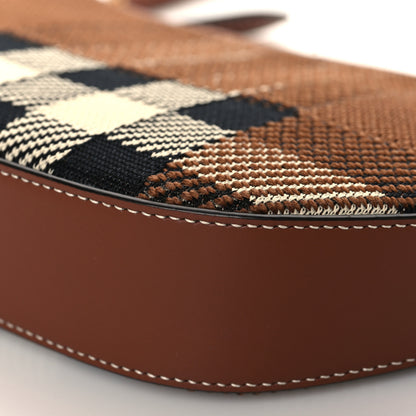 Burberry Canvas Calfskin Check Knitted Small Olympia Birch Brown 8 of 8