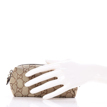 Gucci Monogram Small Cosmetic Case Metallic Bronze 2 of 7