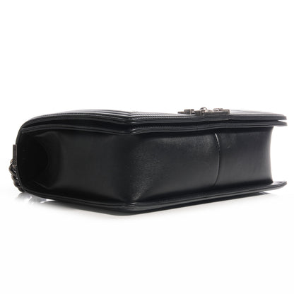 Chanel Leather Cordoba Medium Boy Flap Black 4 of 8