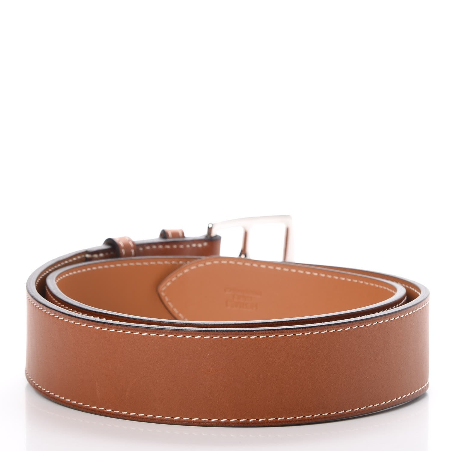 Hermes Barenia Etriviere 40mm Belt 85 Fauve 3 of 10