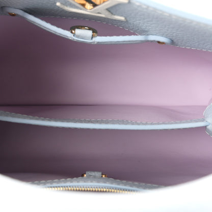 Louis Vuitton Taurillon Capucines BB Light Blue 4 of 8