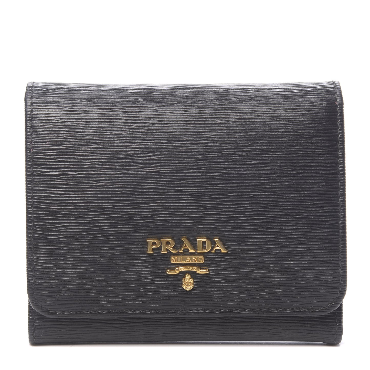 Vitello Move Tri-Fold Compact Wallet Black