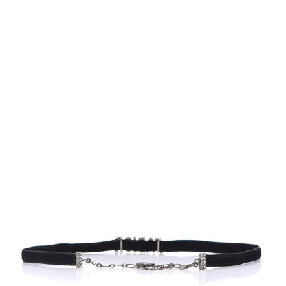 Christian Dior Velvet Crystal J’Adior Choker Necklace Black 3 of 5