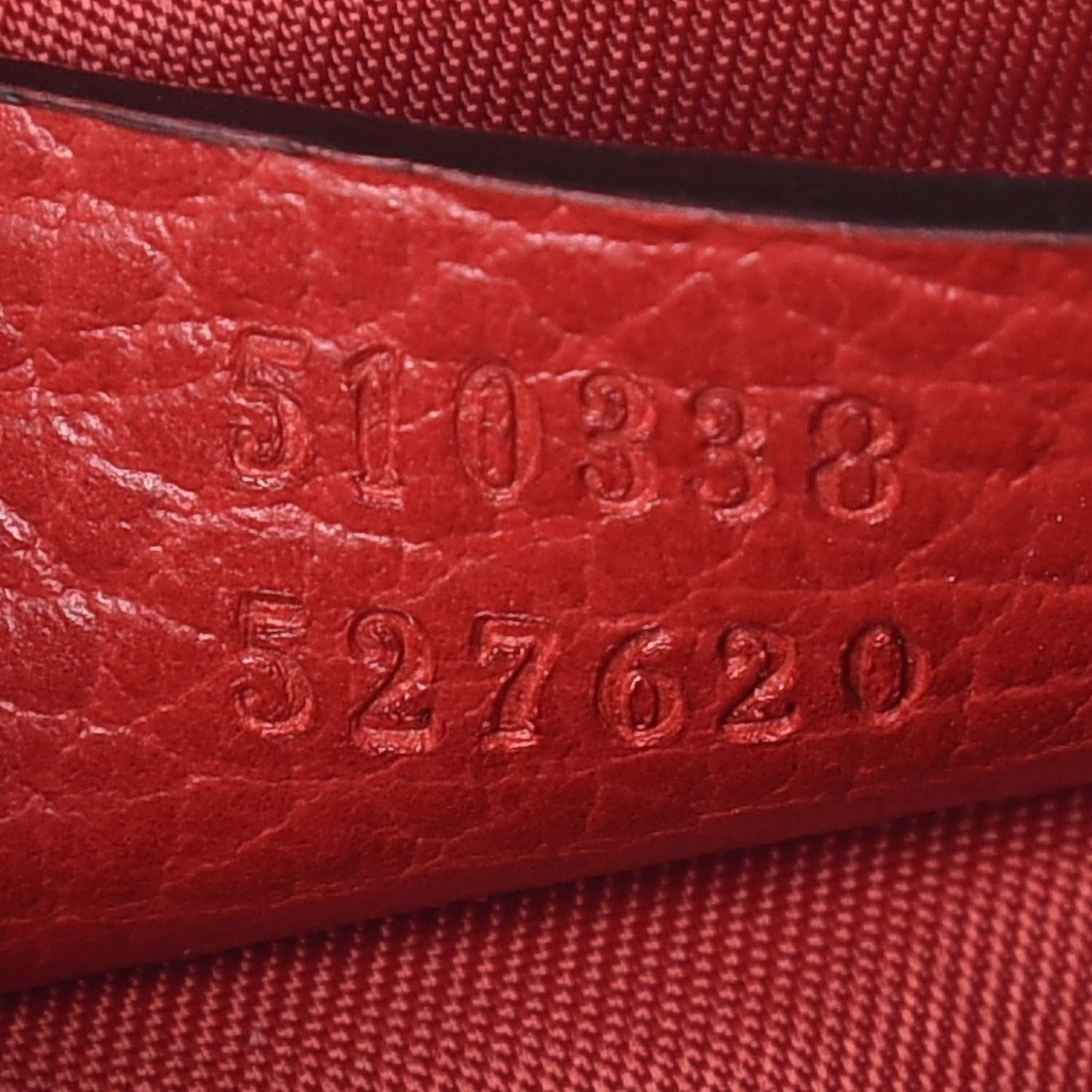 Nylon Monogram Dolmias Pouch Vibrant Red