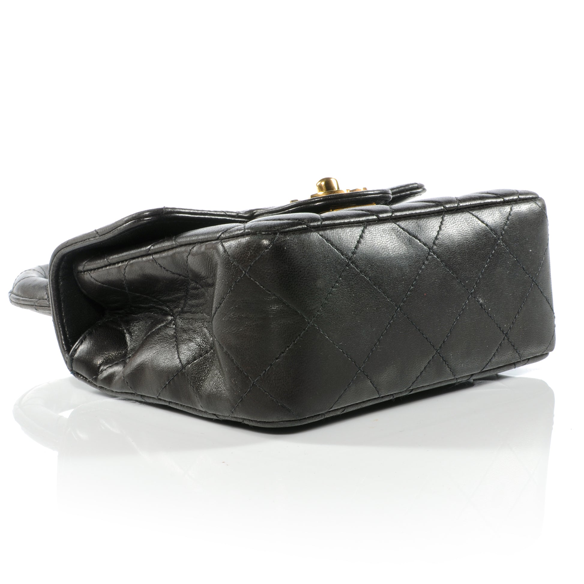 Chanel Lambskin Mini Kelly Flap Bag Black 3 of 8