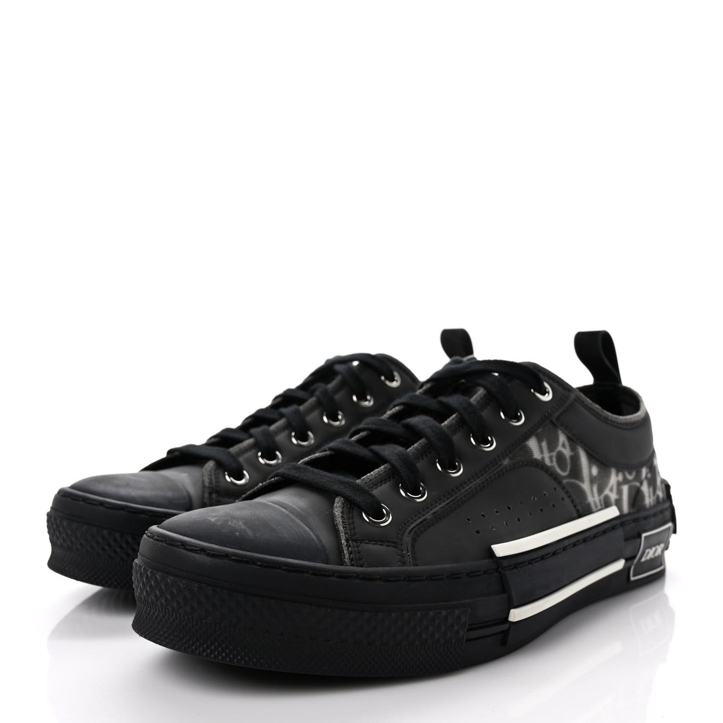 Technical Canvas Oblique B23 Low Top Sneakers 39 Black