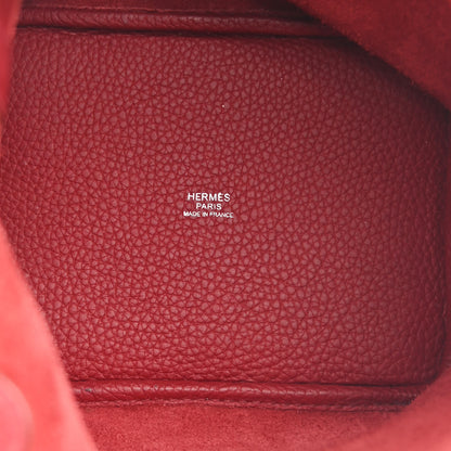 Hermes Taurillon Clemence Picotin Lock 18 PM Rouge Garance 5 of 10