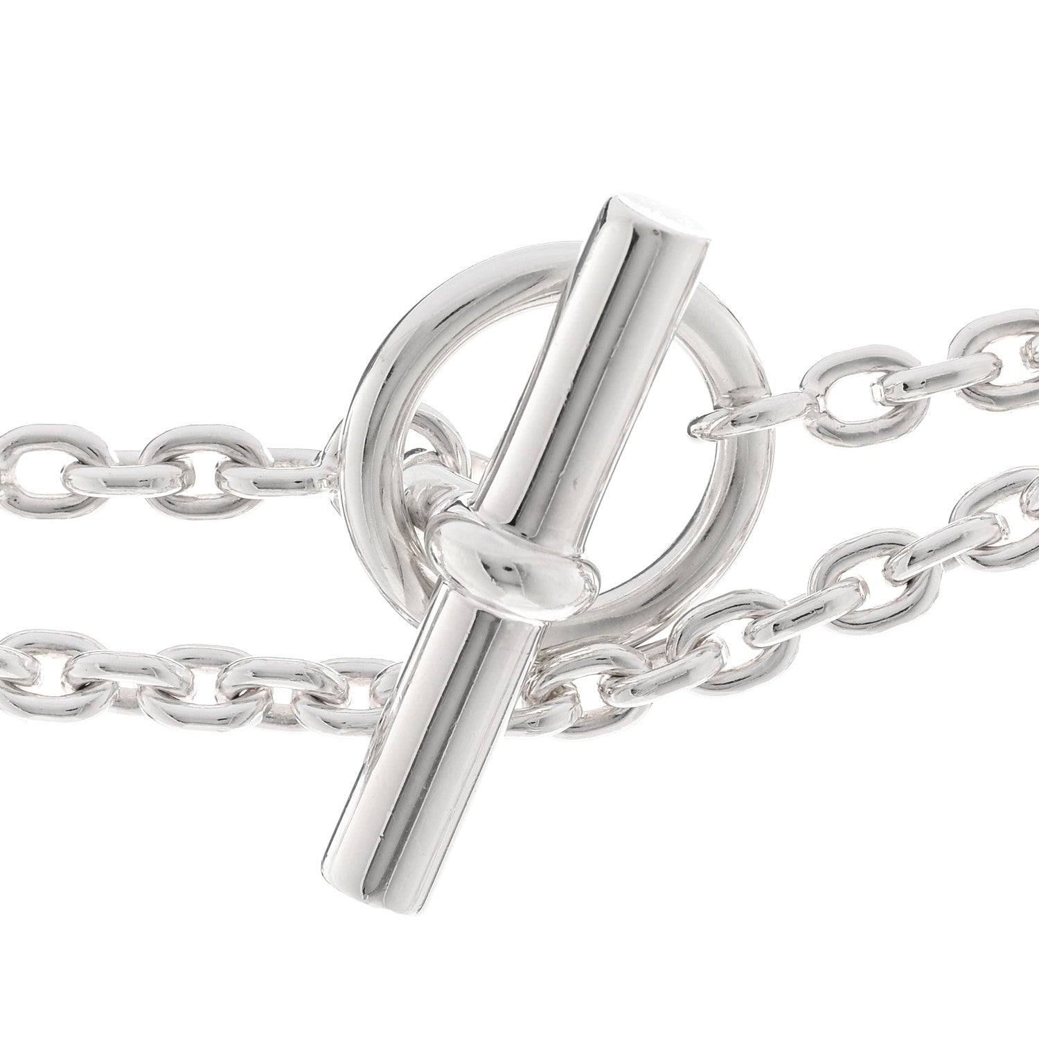 Hermes Sterling Silver Farandole Necklace 120 4 of 5