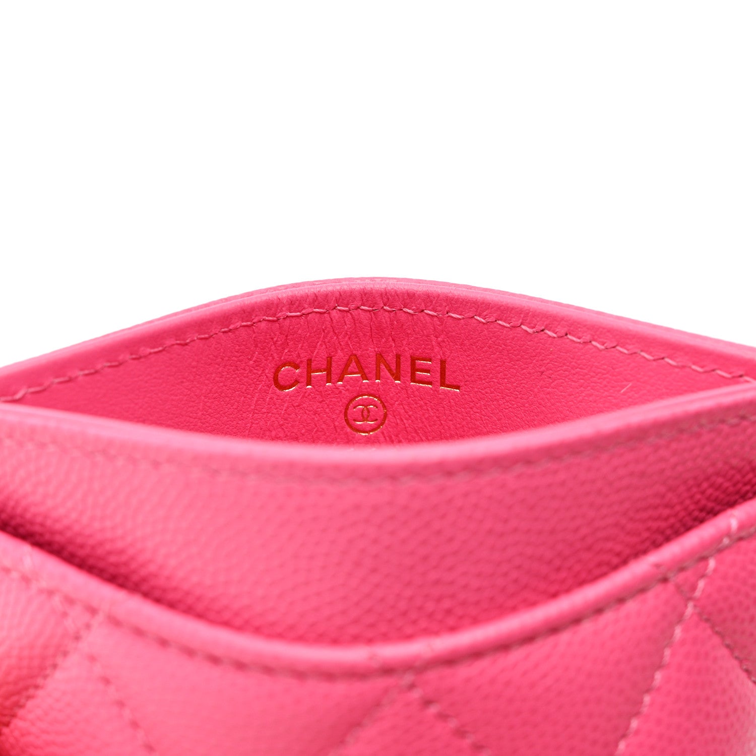 Chanel Caviar Quilted Card Holder Pink 6 of 8