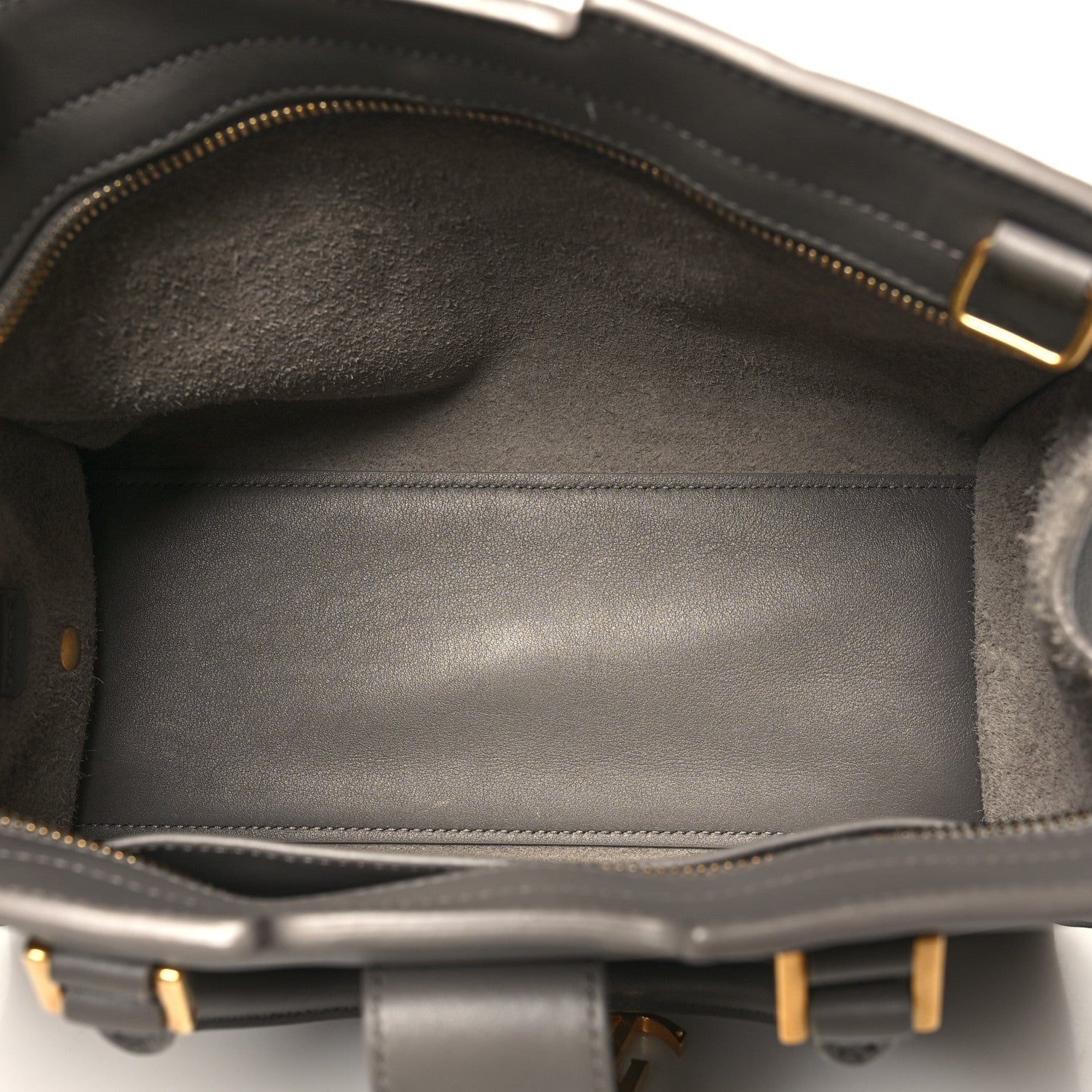 Saint Laurent Calfskin Monogram Baby Cabas Fog 5 of 12