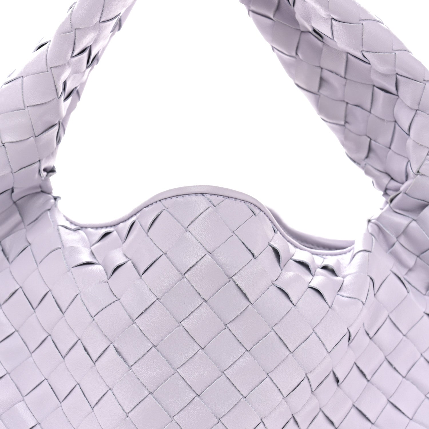 Bottega Veneta Calfskin Intrecciato Small Hop Oyster Lilac 8 of 11