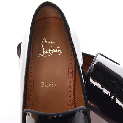 Christian Louboutin Mens Patent Spikes Dynodent Flat Loafers 42 Black 7 of 10