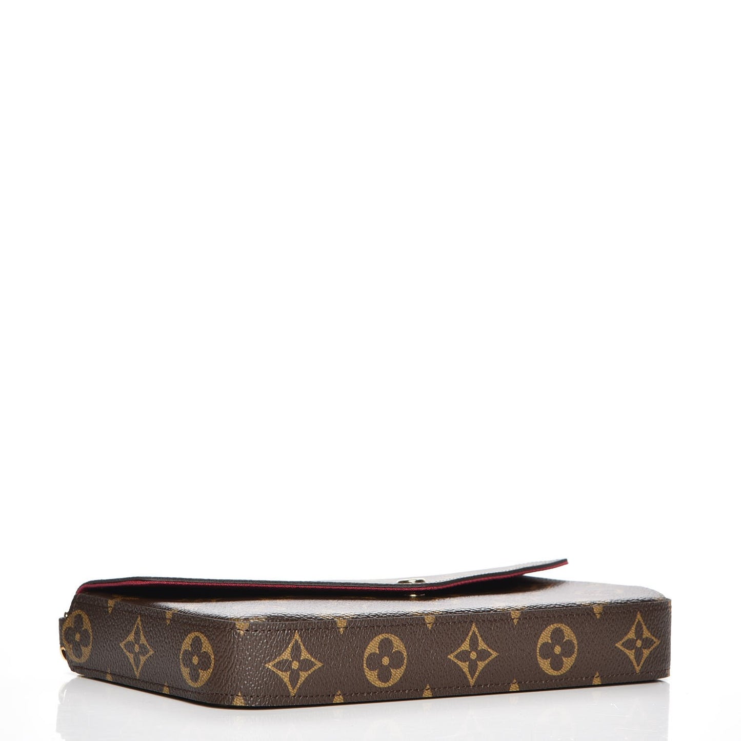 Monogram Pochette Felicie Chain Wallet Fuchsia