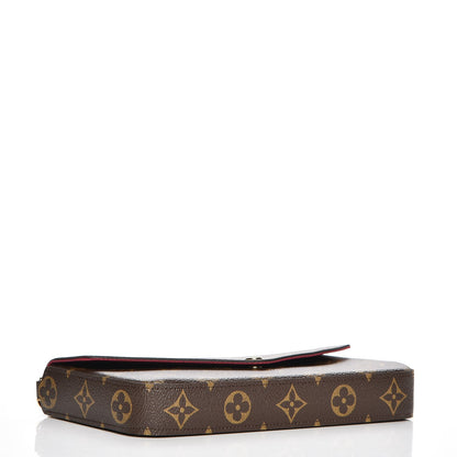 Louis Vuitton Monogram Pochette Felicie Chain Wallet Fuchsia 4 of 10