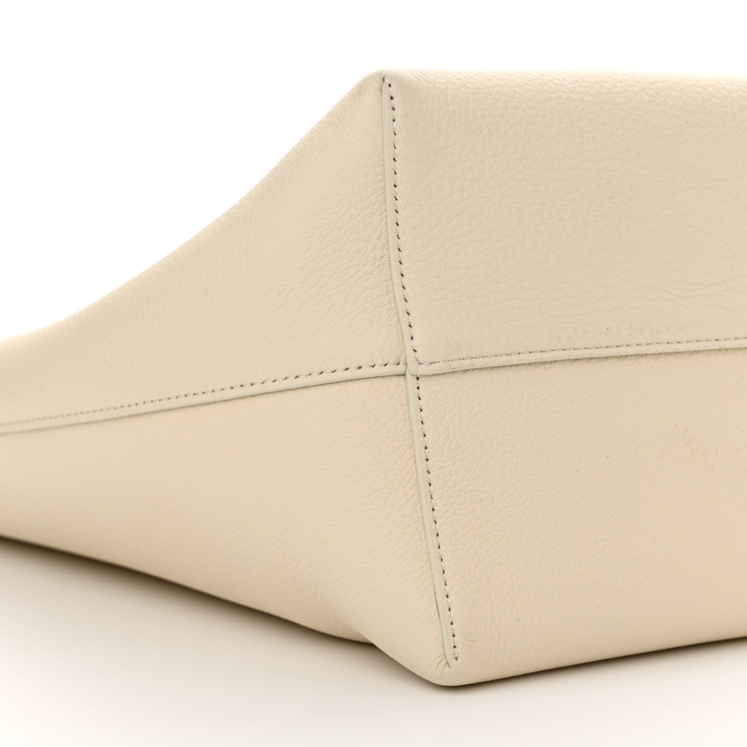 The Row Grained Calfskin Medium N/S Park Tote Ivory 9 of 12
