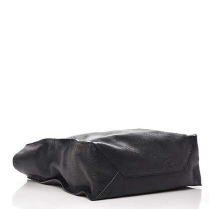 Miu Miu Vitello Daino Tote Nero Black Caramel 6 of 20