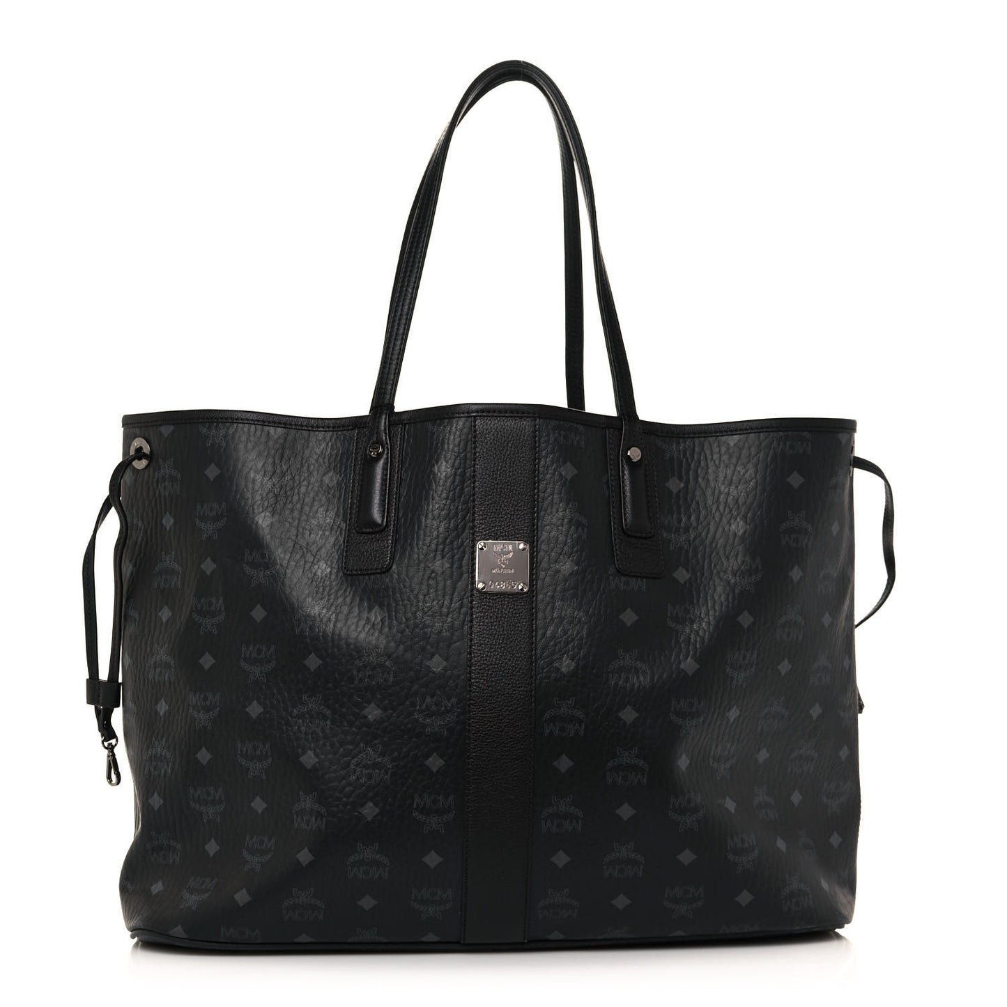 Visetos Medium Liz Reversible Shopper Tote Black