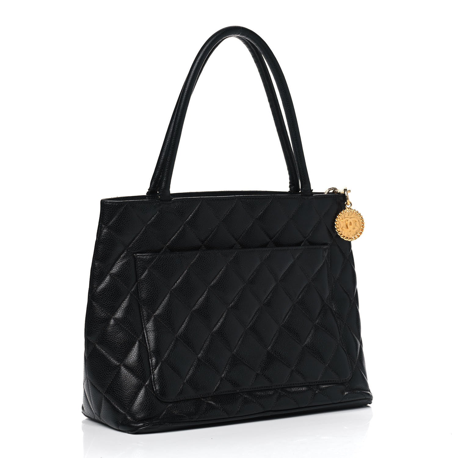 Chanel Caviar Quilted Medallion Tote Black 2 of 15