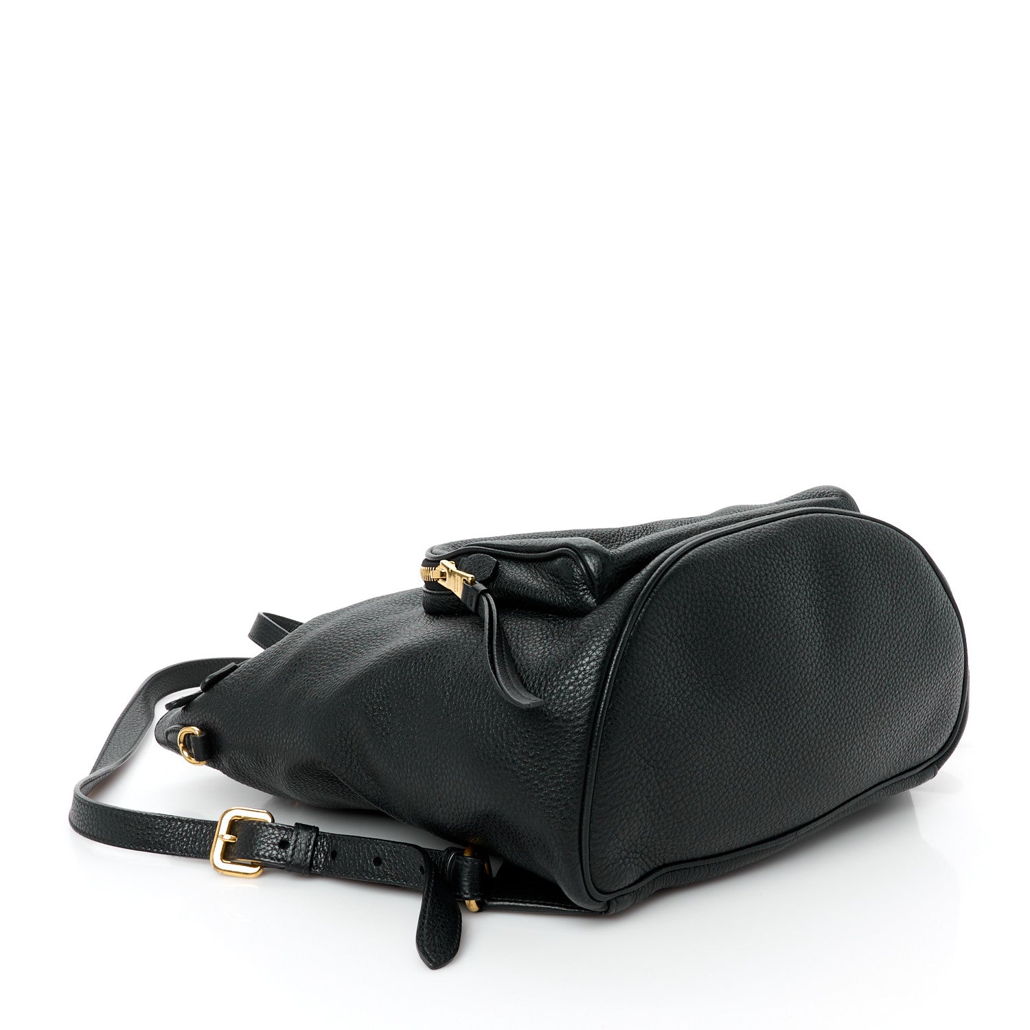 Prada Vitello Daino Backpack Black 4 of 10