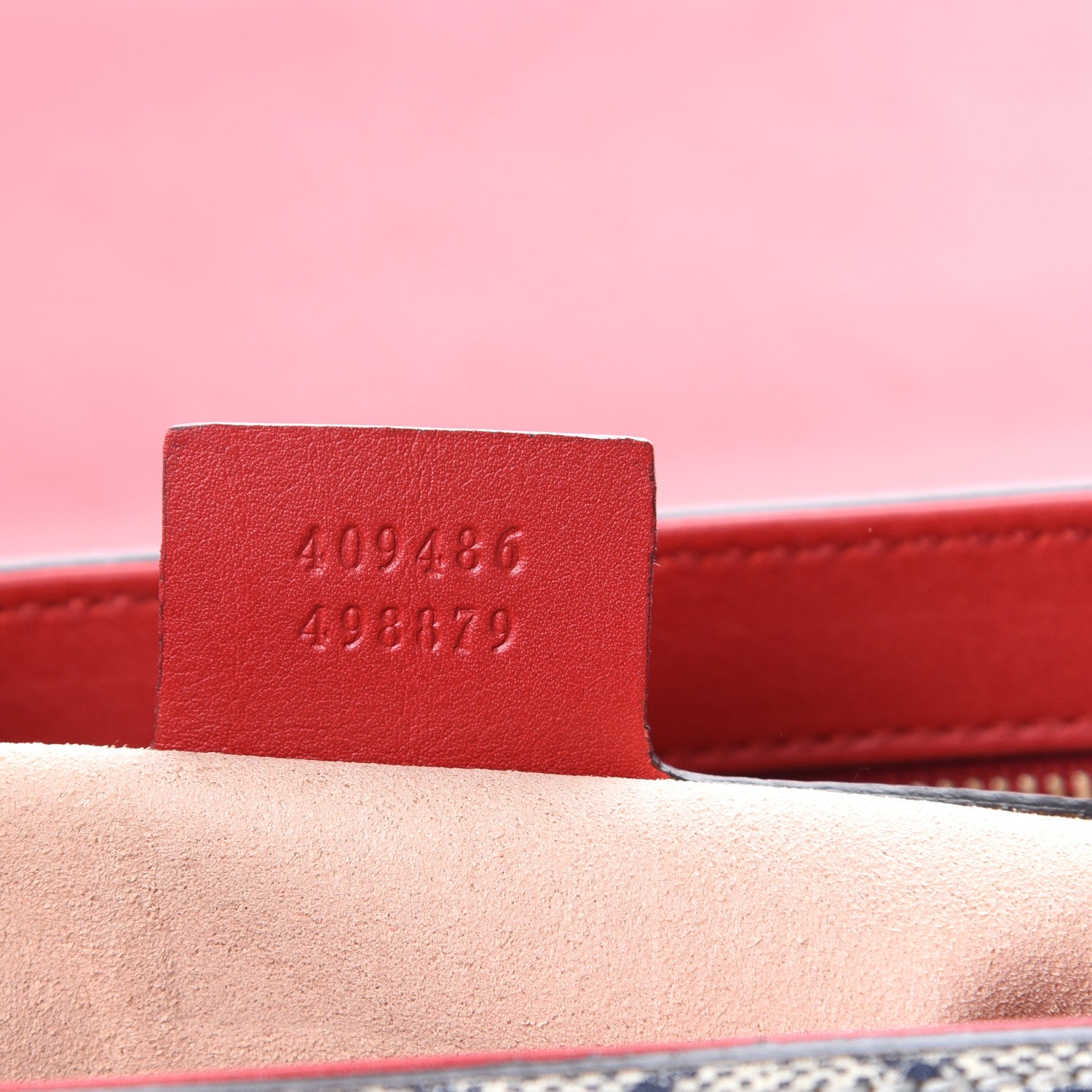 Gucci GG Supreme Monogram Moon Calfskin Medium Padlock Shoulder Bag Beige Blue Hibiscus Red Mystic White 6 of 12