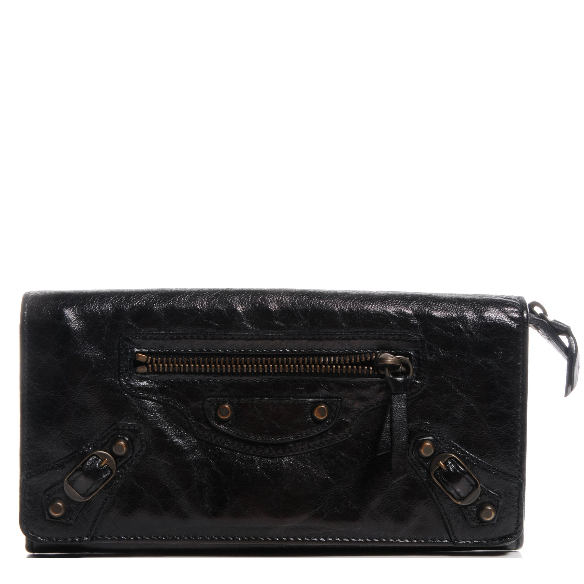 Balenciaga Chevre Money Wallet Black 1 of 8