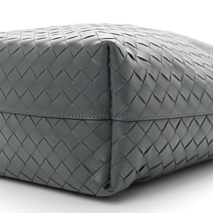 Bottega Veneta Calfskin Intrecciato Tote Bag Grey 10 of 11