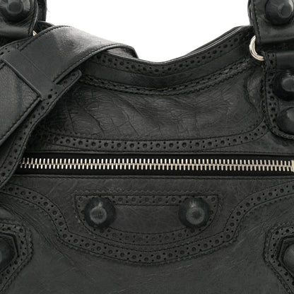 Balenciaga Agneau Giant Brogues Hardware City Anthracite 9 of 19