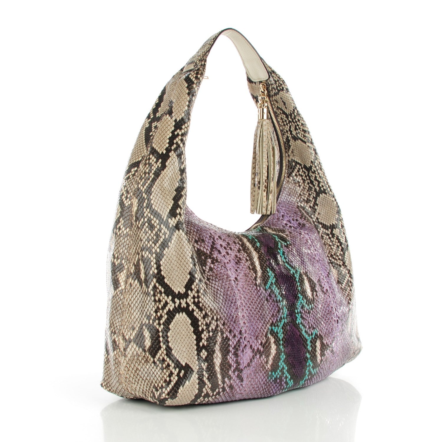 Gucci Python Large Soho Hobo Grape Multicolor 3 of 7