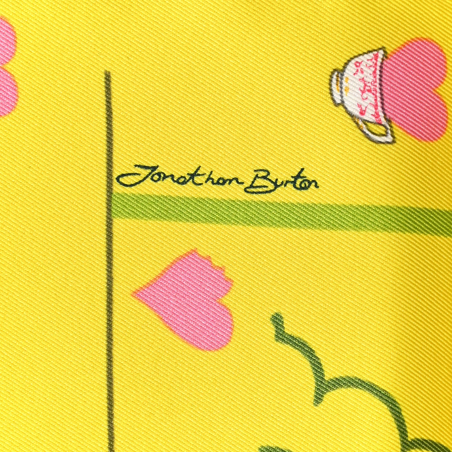 Silk Tea Time Scarf 70 Jaune Gris Perle