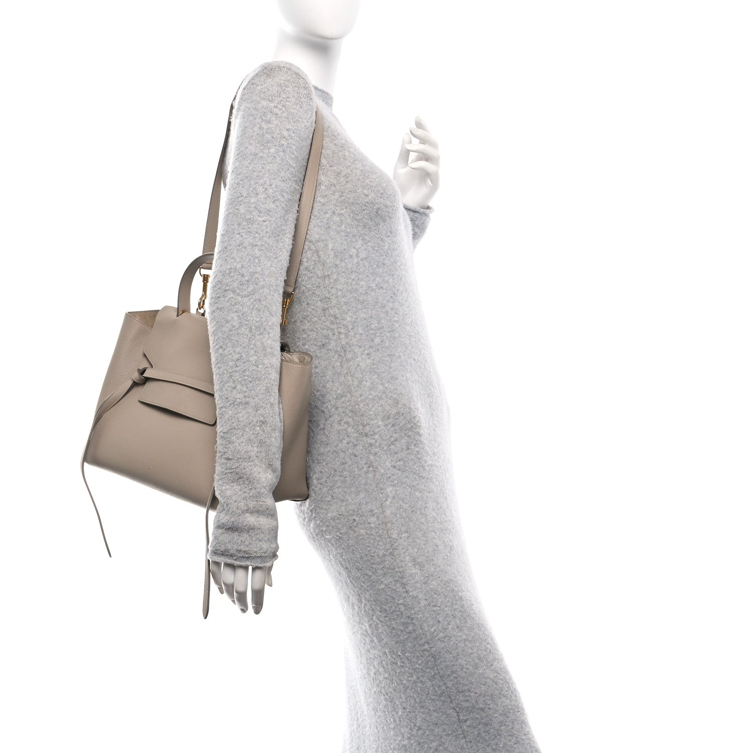 Celine Grained Calfskin Small Belt Bag Dune 2 of 11