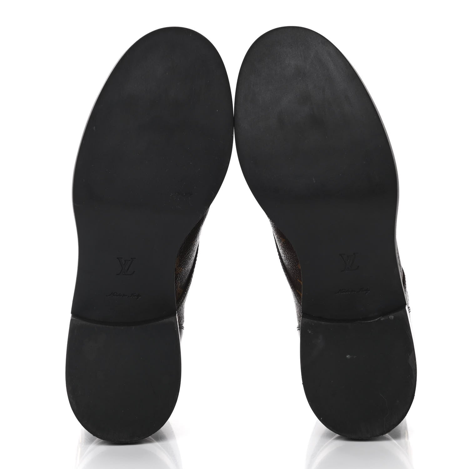 Louis Vuitton Calfskin Monogram Wonderland Flat Ranger Boots 38 Black 4 of 5