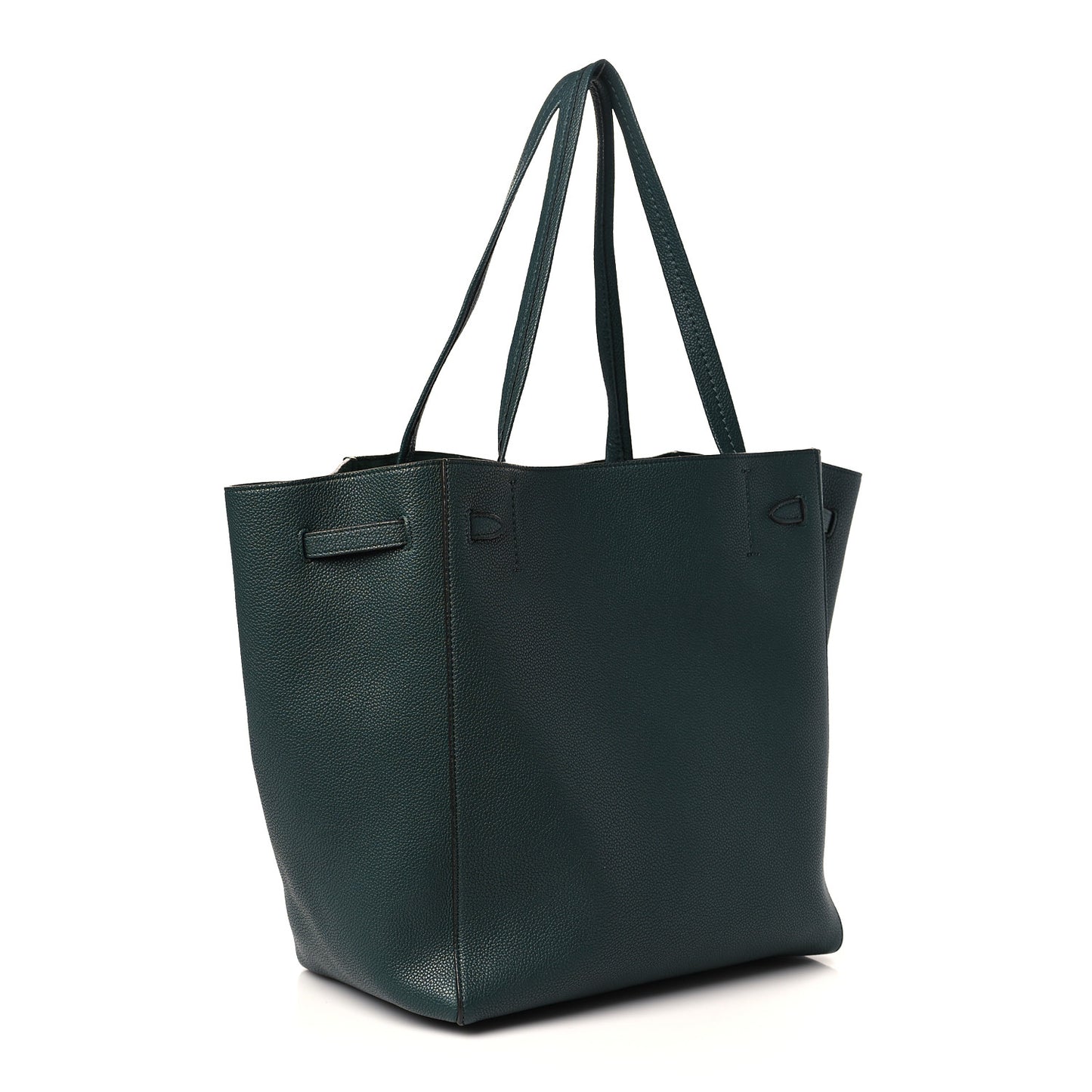 Smooth Calfskin Small Belt Cabas Phantom Dark Green