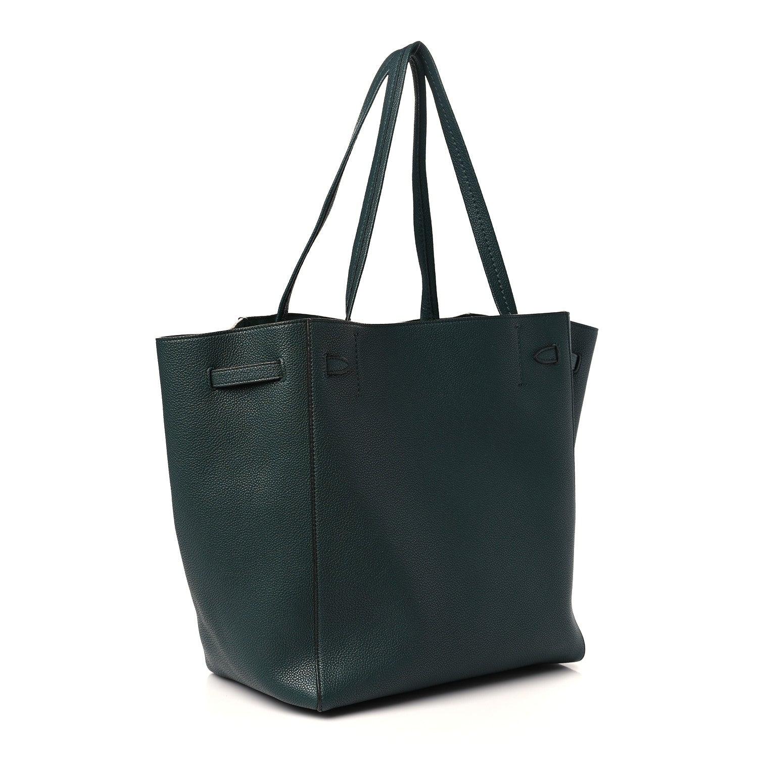 Celine Smooth Calfskin Small Belt Cabas Phantom Dark Green 3 of 8