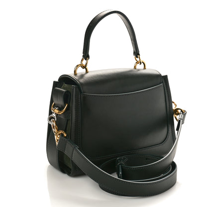 Chloe Calfskin Suede Mini Tess Day Bag Black Olive 3 of 8
