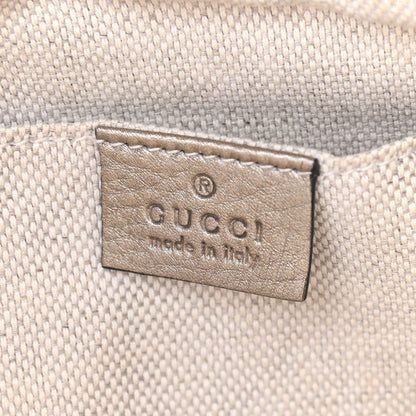 Gucci Metallic Pebbled Calfskin Small Soho Disco Bag Golden Beige 6 of 9