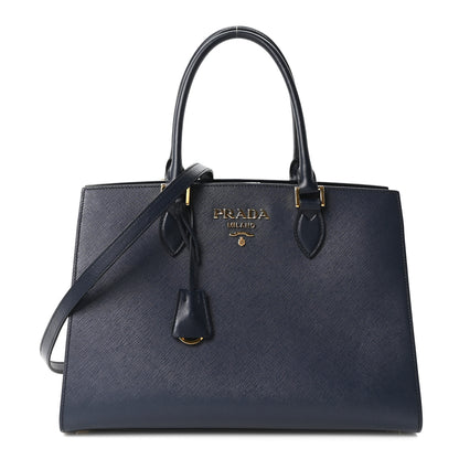 Prada Saffiano Soft Calfskin Tote Baltico 1 of 10