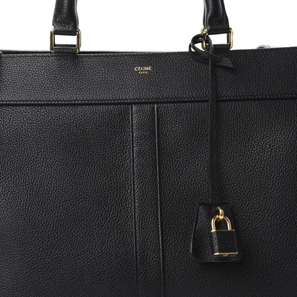 Celine Grained Calfskin Medium Cabas De France Black 8 of 8