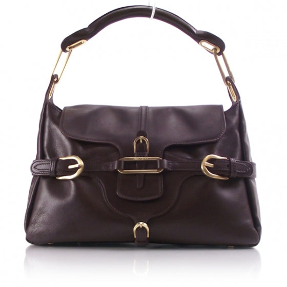 Jimmy Choo Leather Tulita Brown 1 of 10