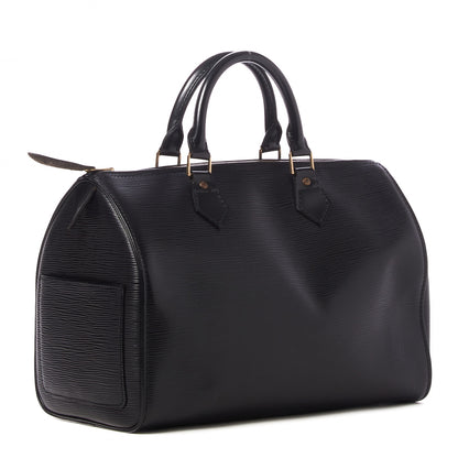 Louis Vuitton Epi Speedy 30 Black 2 of 12