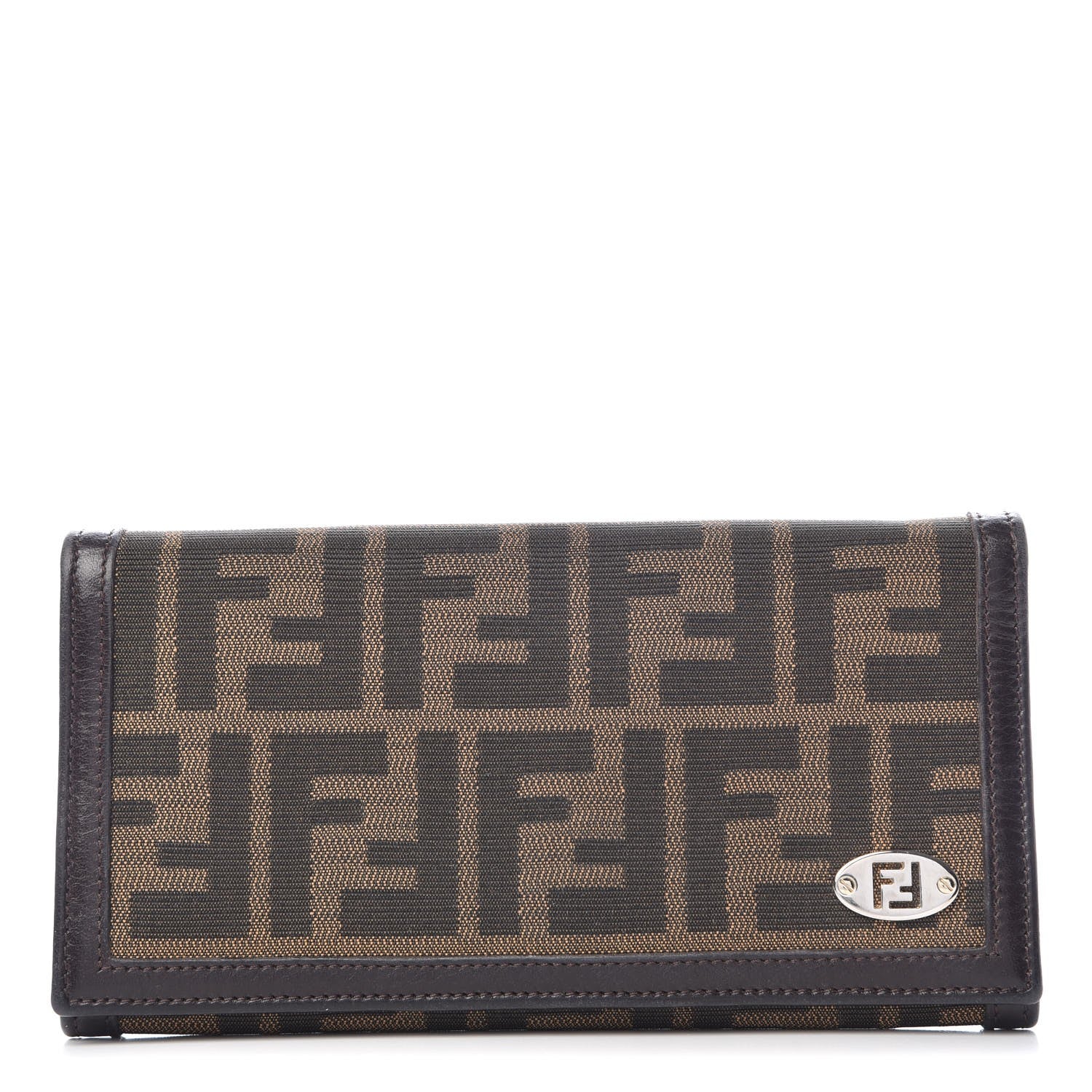 Fendi Zucca Continental Wallet Tobacco 1 of 10