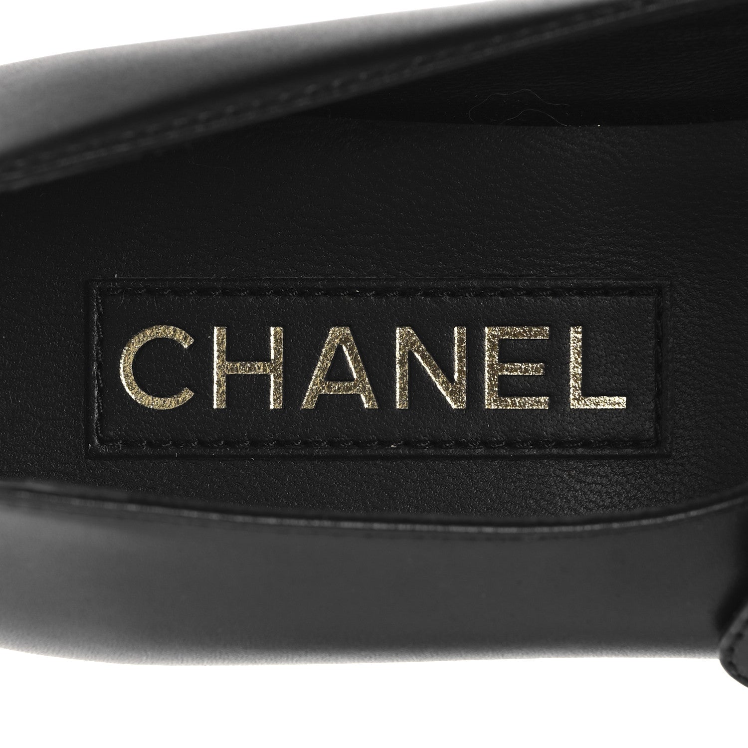 Chanel Calfskin Patent Mary Janes Flats 39 Black 9 of 9