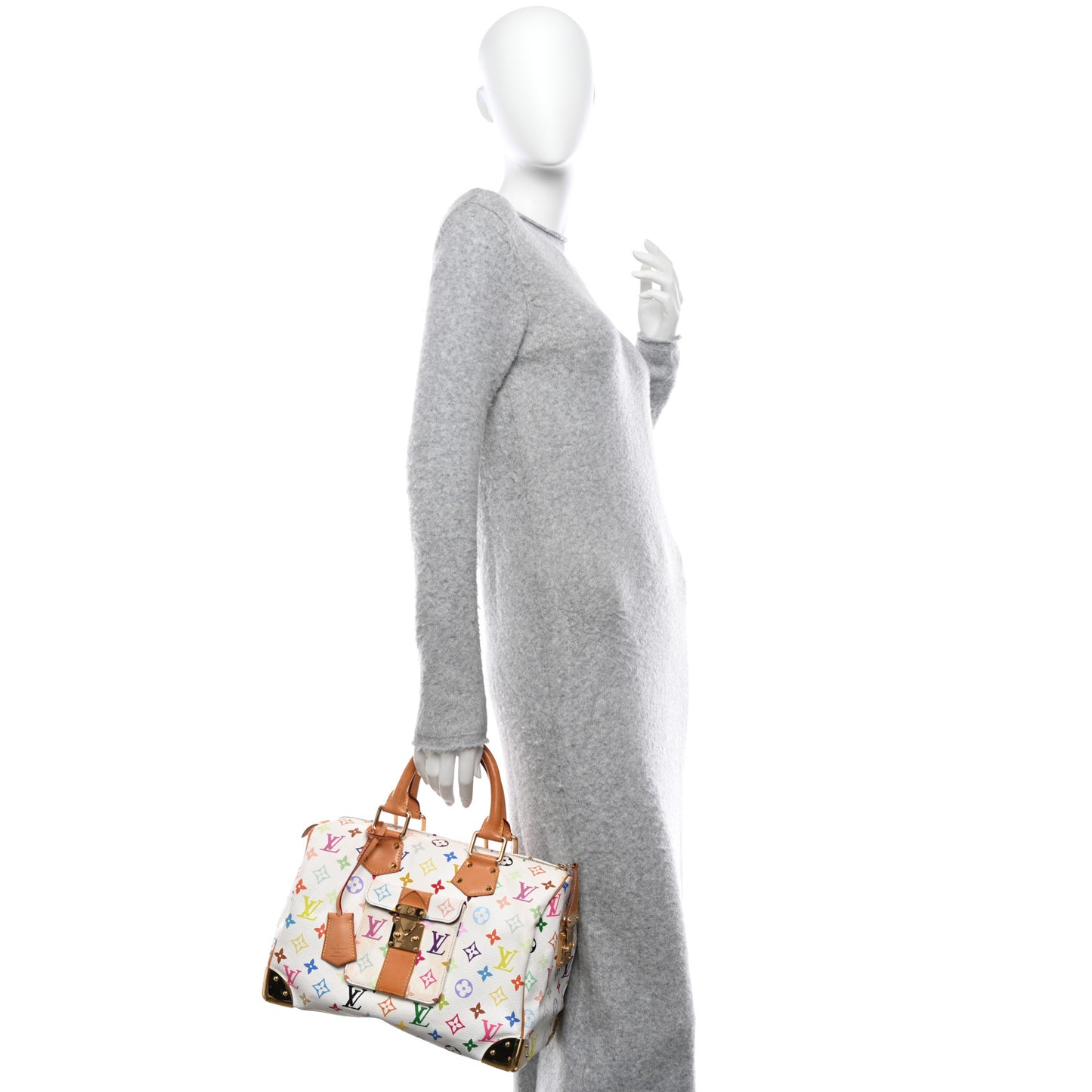 Monogram Multicolor Speedy 30 White