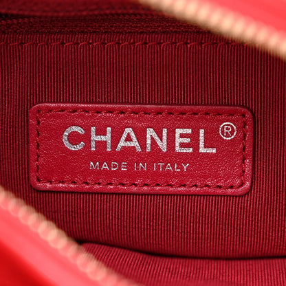 Chanel Wool Calfskin Quilted Small Gabrielle Hobo Red 6 of 10