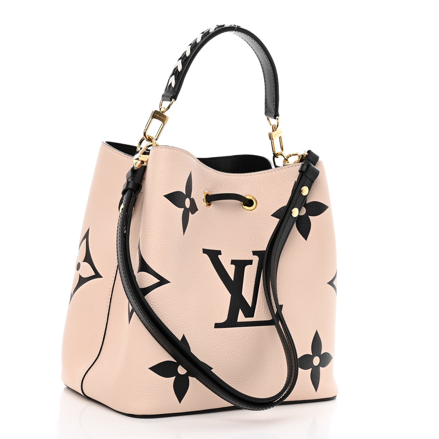 Louis Vuitton Empreinte Monogram Giant Crafty Neonoe MM Creme Black 4 of 11