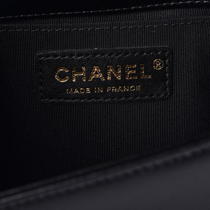 Chanel Lambskin Quilted Medium Boy Flap Black 7 of 9