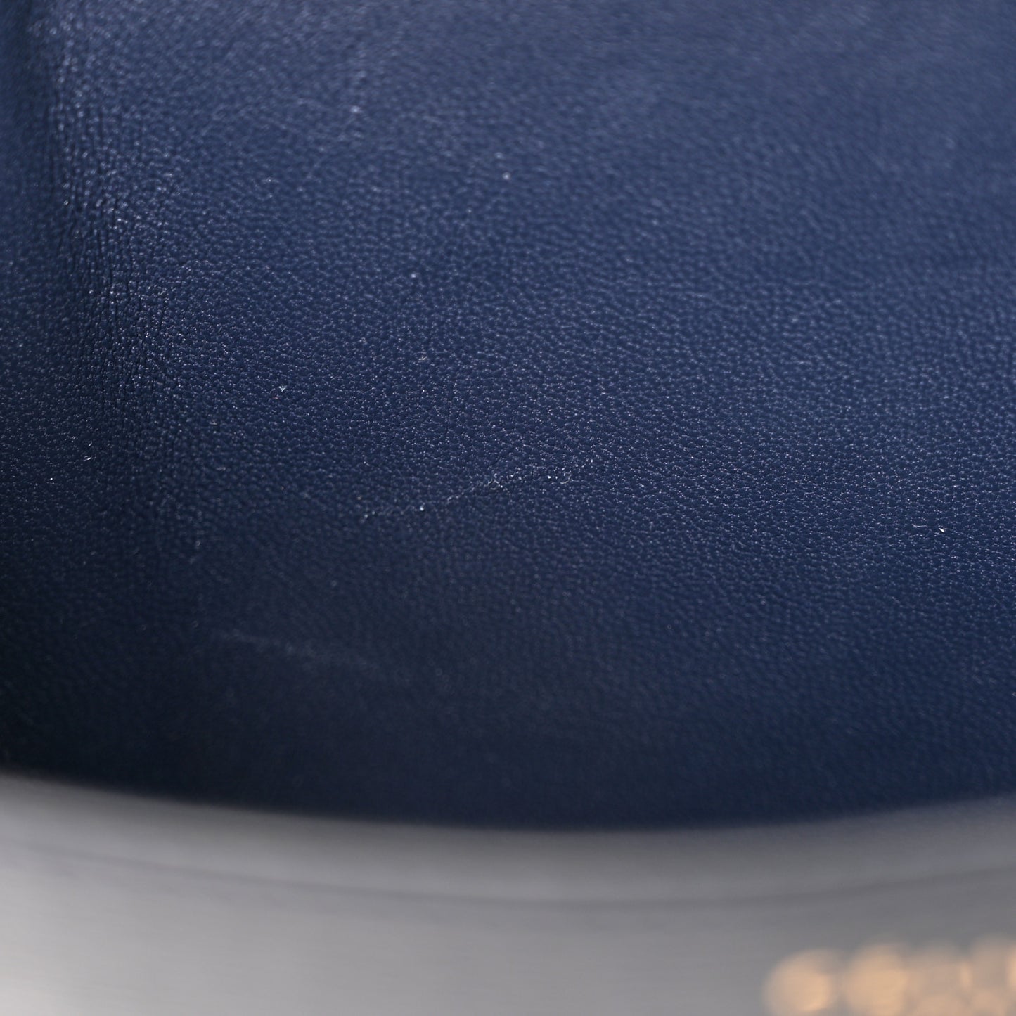 Liege Calfskin Medium Classic Box Flap Bag Dark Blue
