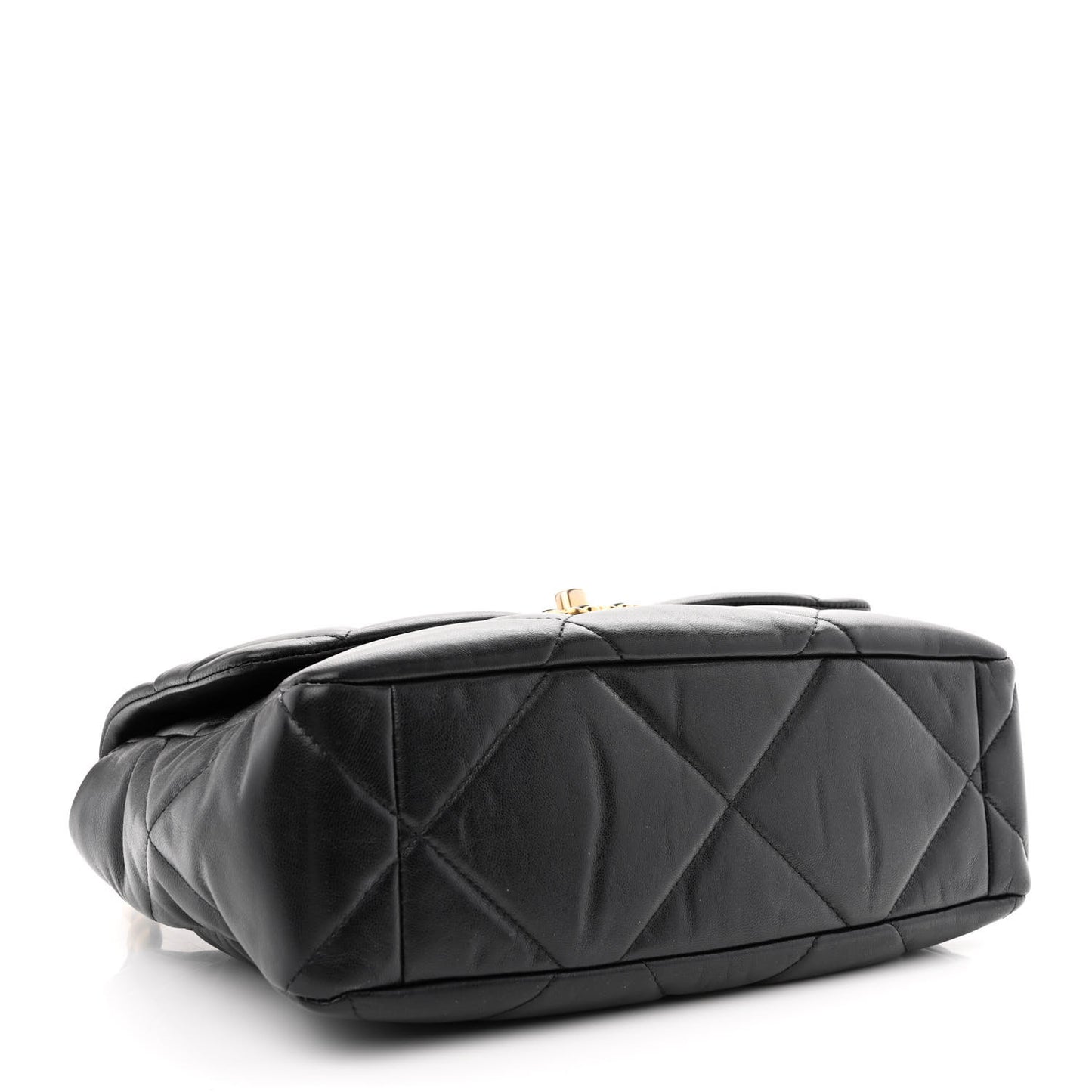 Goatskin Quilted Large Chanel 19 Flap Black